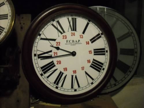 Reloj de la empresa Ferrocarrilo de Buenos al Pacifico